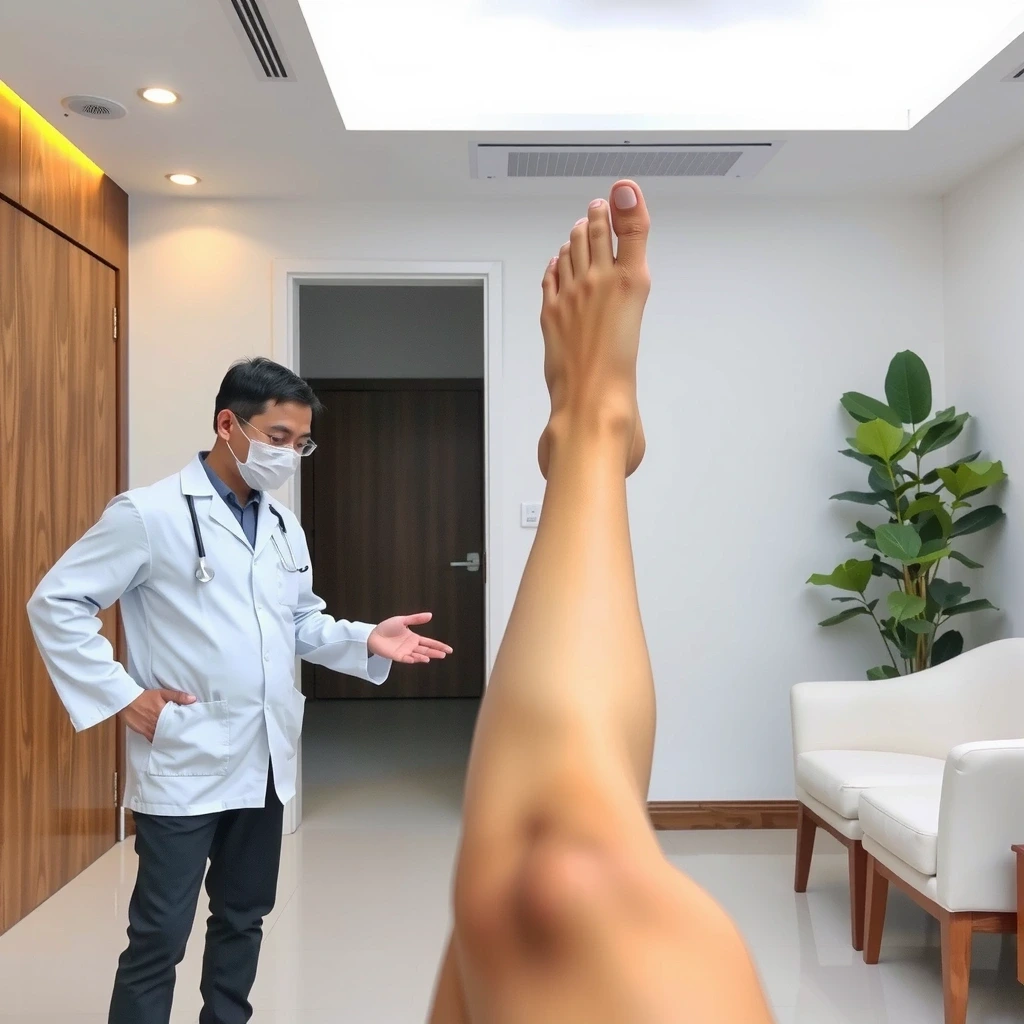 Suasana ruang tunggu klinik yang tenang